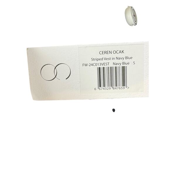 Ceren Ocak Striped Crop Vest and Pleated Skort Set Edgy Chic Streetwear Black S - Picture 9 of 16